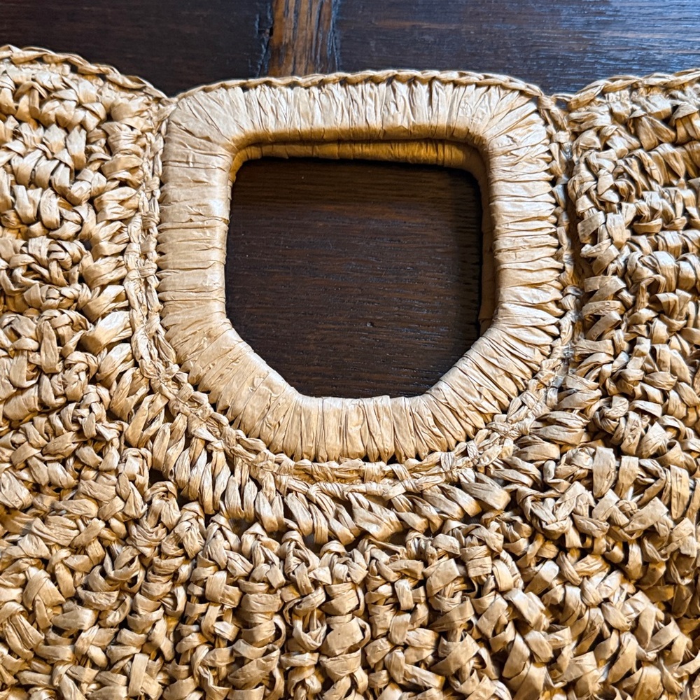 Woven Ramla Tan Handbag - Picture 3 of 5